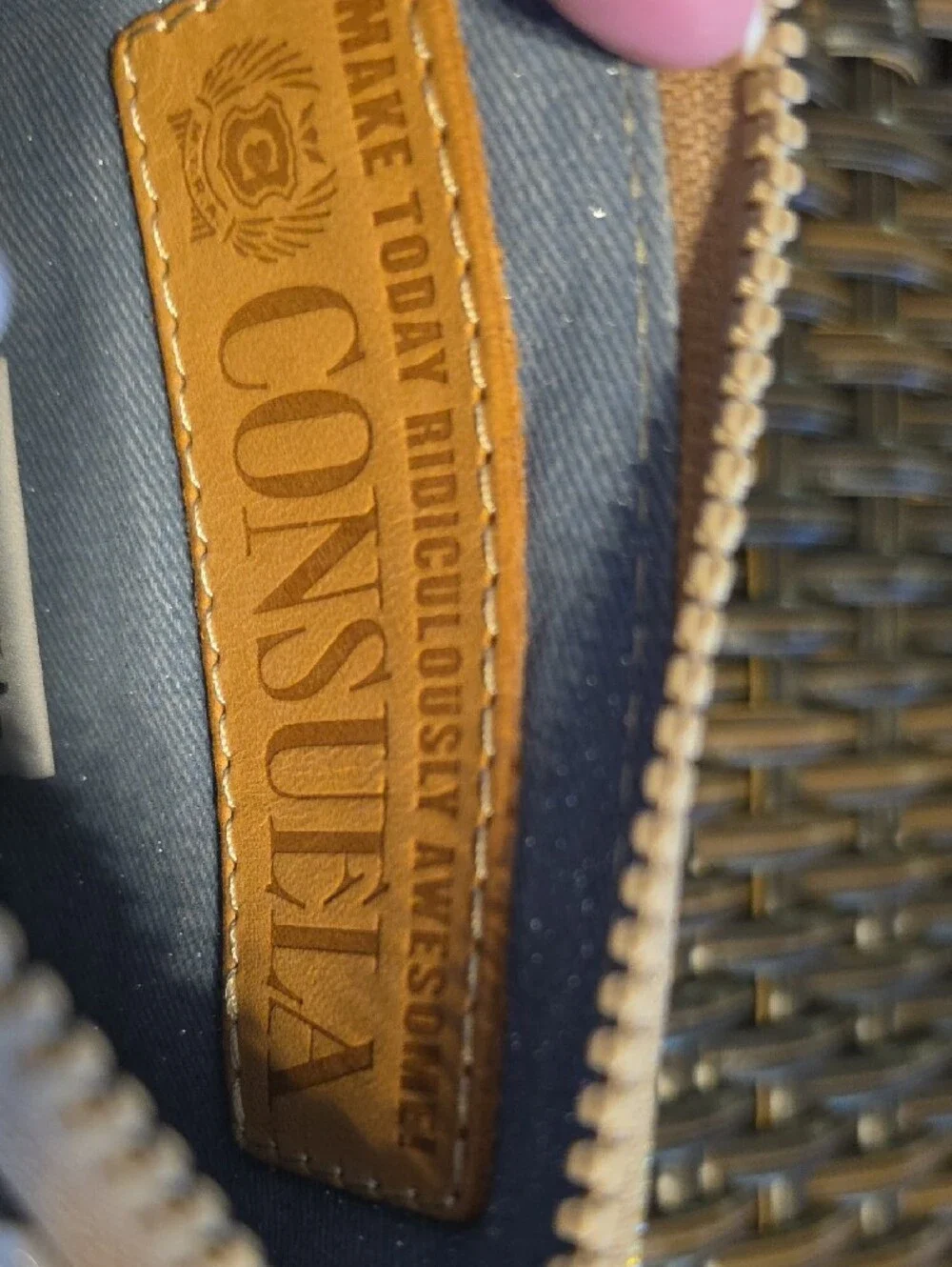 Consuela Gold Glitter Multicolor Leopard Card Case with Pink ID Window